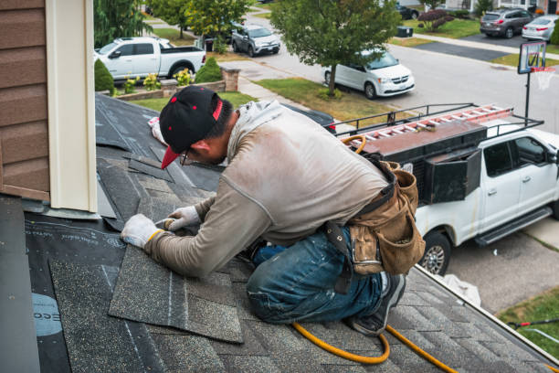 Professional Roofing technician working in Maurertown, VA